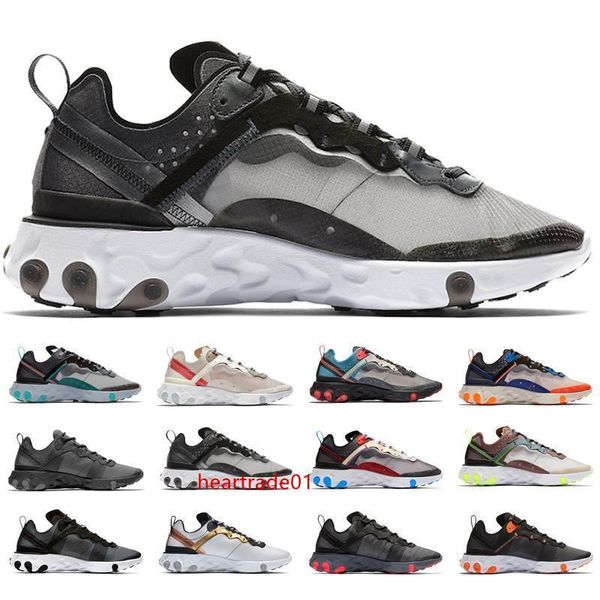 

element react 55 87 running shoes men women white black royal tint blue desert sand mens designer trainer sports sneaker wholesale