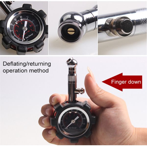 

car accessories 0-100psi high precision tire pressure gauge gauge vehicle truck car mechanical tire pressure auto product