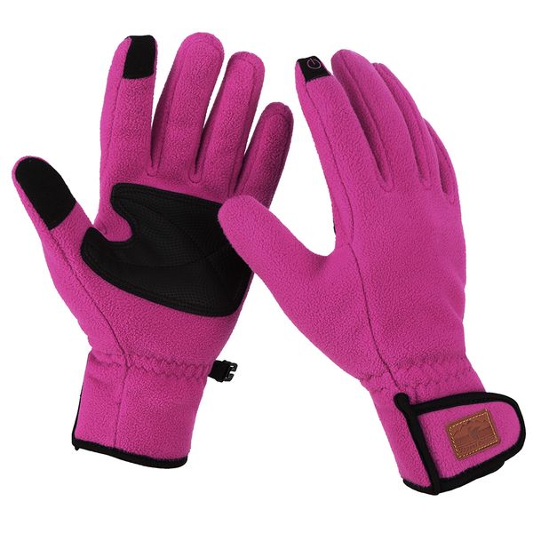 

new 2017 fleece gloves wool gloves touch screen winter sheepskin fur outdoor sports warm men/ women thermal fleece, Black