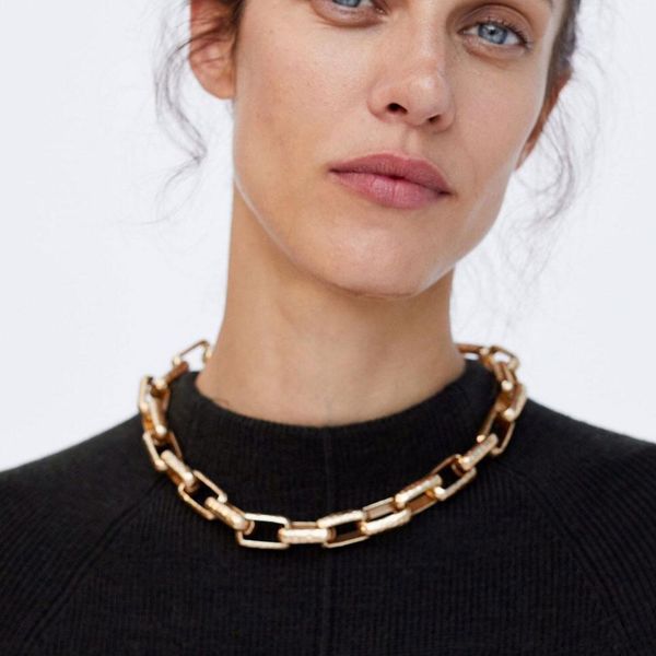 

flatfoosie geometric circles chokers necklace for women gold color maxi chain necklace boho wedding statement pendant jewelry, Silver