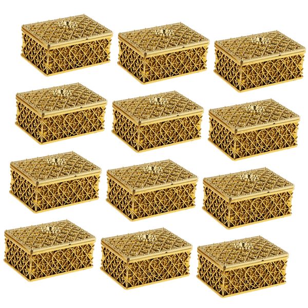 

12pcs luxury gridding shape candy sweet box wedding party favors