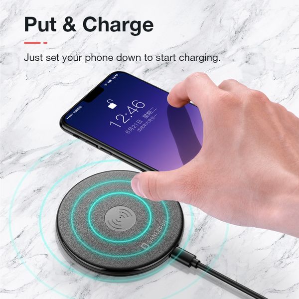

sanlepus qi wireless charger charging induction usb charger for apple iphone 8 plus/ x for samsung galaxy s8/s8 plus note 8