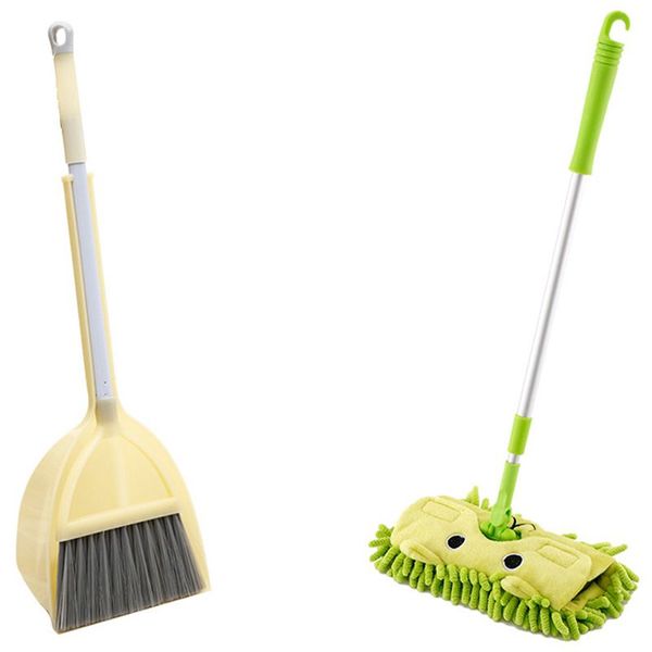 

children's cleaning kit set of 3, children's housekeeping cleaning kit cartoon children's toys cleaning game toys included. b