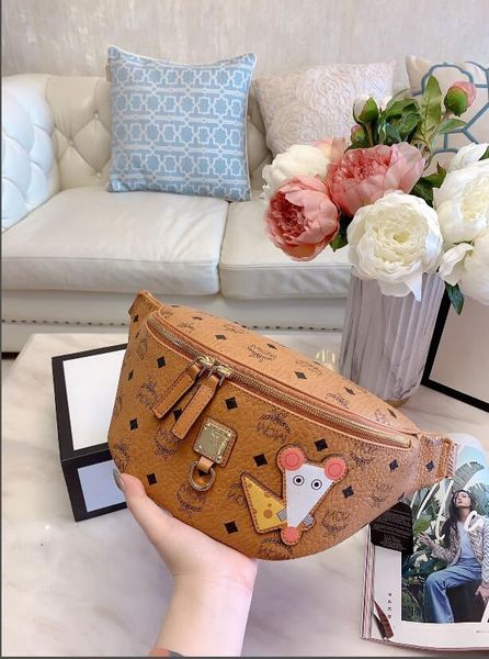 

мода классический женский мультфильм маленькая мышь поясная сумка crossbody сумка мужчины и женщины мода роскошный тонкий crossbody сумка рю