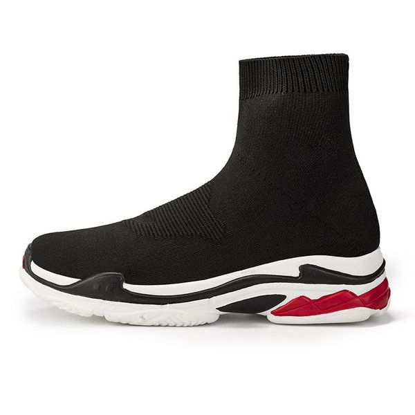 

2019 designer shoes men womens speed trainer fashion boots sock shoes black mens casual shoes trainers sneakers t05