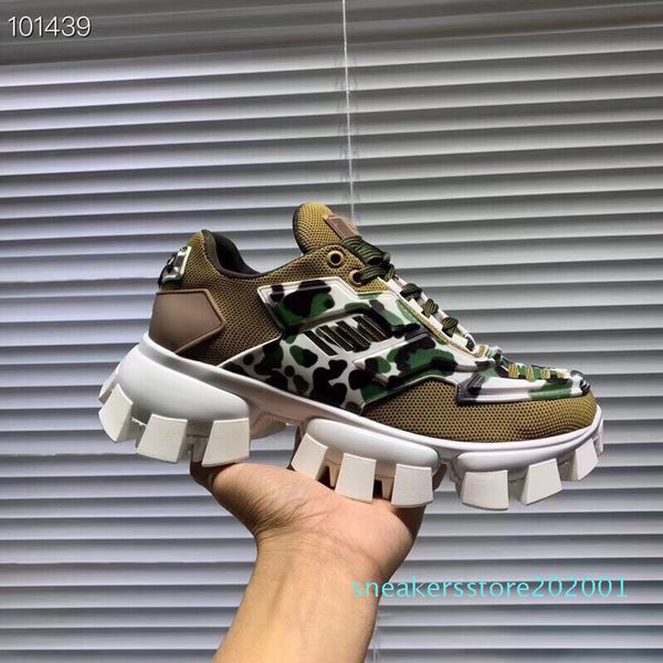 

2020 men low casual shoes lates p cloudbust thunder lace up designer shoes 19fw capsule series color matching platform sneakers s01, Black