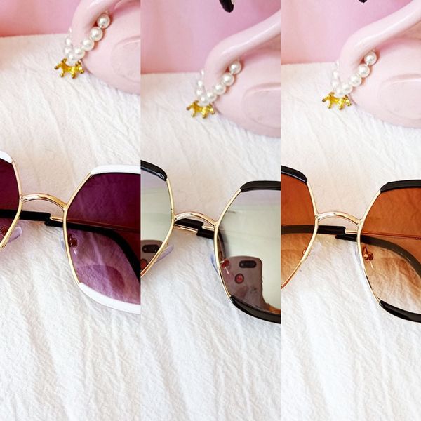 

children's sun fashionable baby uv-proof boys' and girls' square frame glasses sunglasses sunglasses, Blue