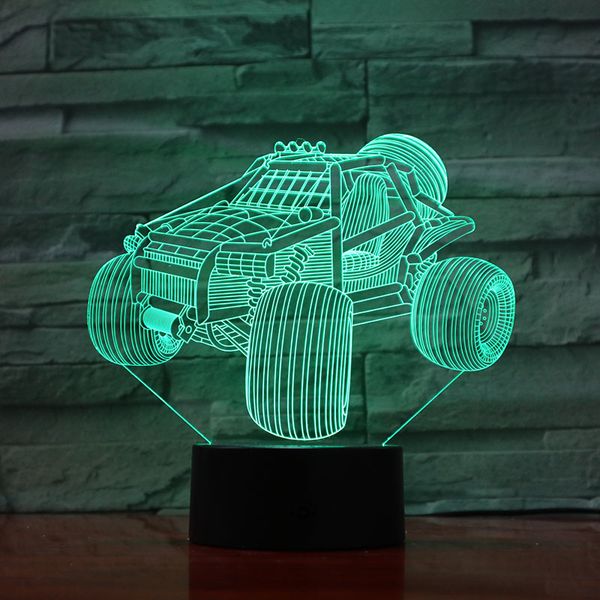 

led night light dune buggy beach 3d illusion lampara led gradient nightlight decorative lights children kids gift night lamp