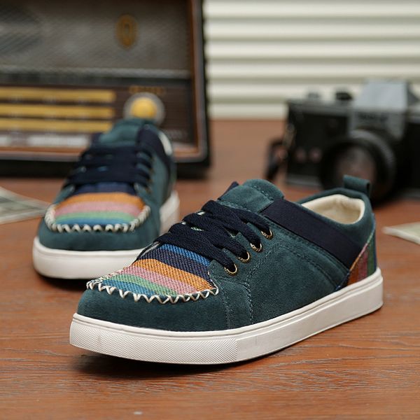 

2019 men casual shoes sale new style women outdoor casual leather canvas shoes a0111, White;red