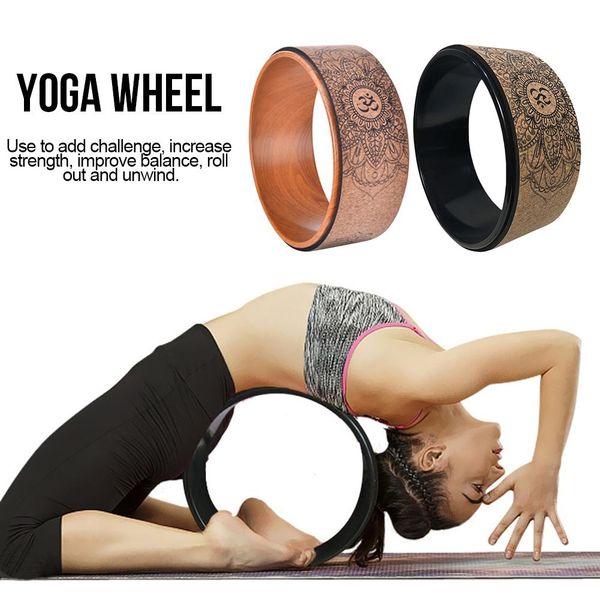 

2 color yoga circles professional waist shape bodybuilding abs gym workout yoga wheel back training tool yoga circles