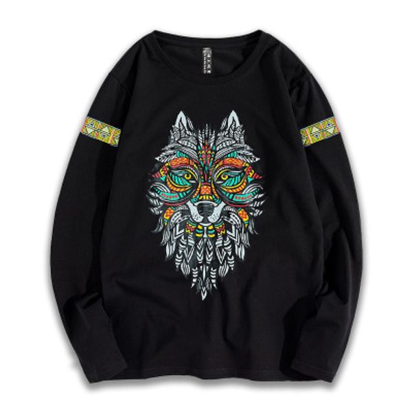 

mens designer sweatshirts boys casual large size youth animal print clothing mens luxury sweatshirt 2019 autumn trend new fashion style, Black