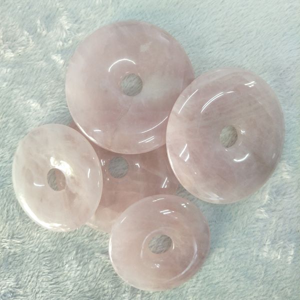 

25/30/40/50mm pink crystal charm pendant for necklace jewelry making round stone buckle pendants women girl jewelry accessories, Silver