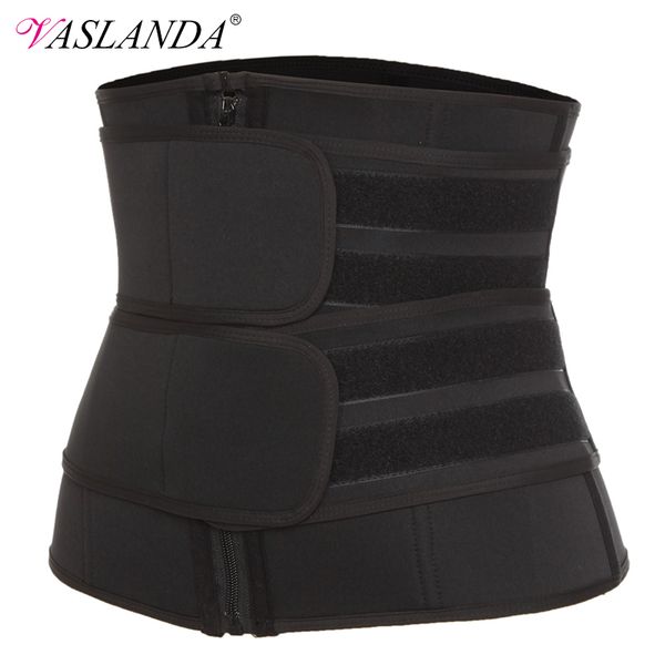 

Va landa boned wai t cor et trainer auna weat port girdle cinta modeladora women lumbar haper workout trimmer beltt191005