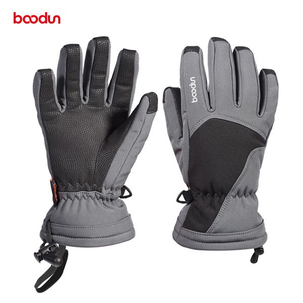 

boodun age 6-12 waterproof ski gloves kids boys girls winter sport snowboard gloves fleece warm snow skiing