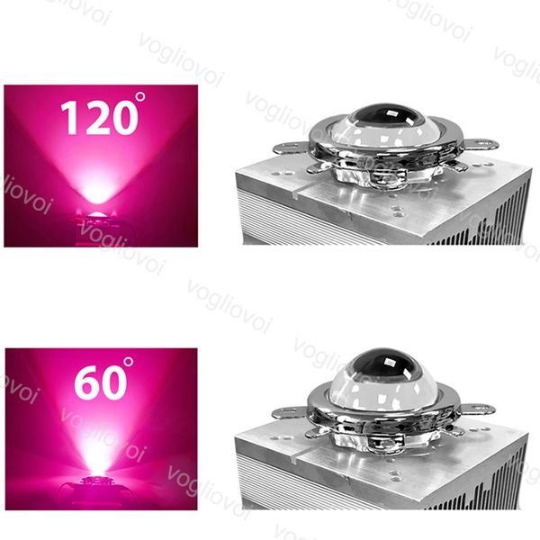 

led объектив 44мм оптическое стекло 60 120 градусов + 50мм рефлектор коллиматор + фиксированный кронштейн освещение аксессуары для 20w 30w 5