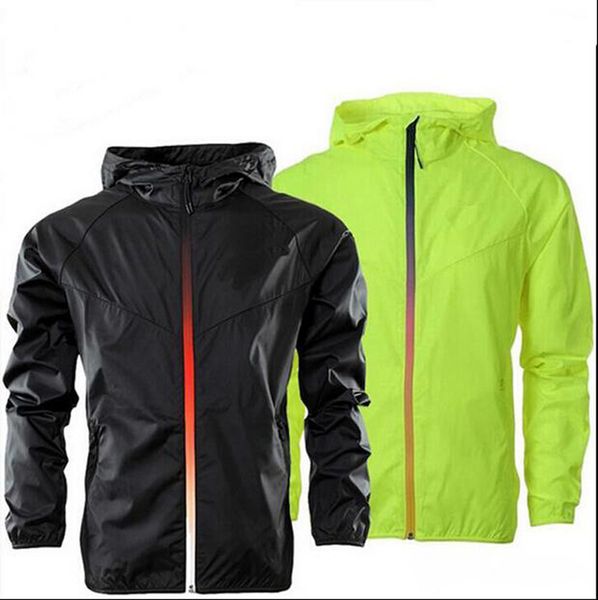 

new arrival style fashion monolayer sport coats male windcheater jackets windbreaker hooded movement male thin coat, Black;brown