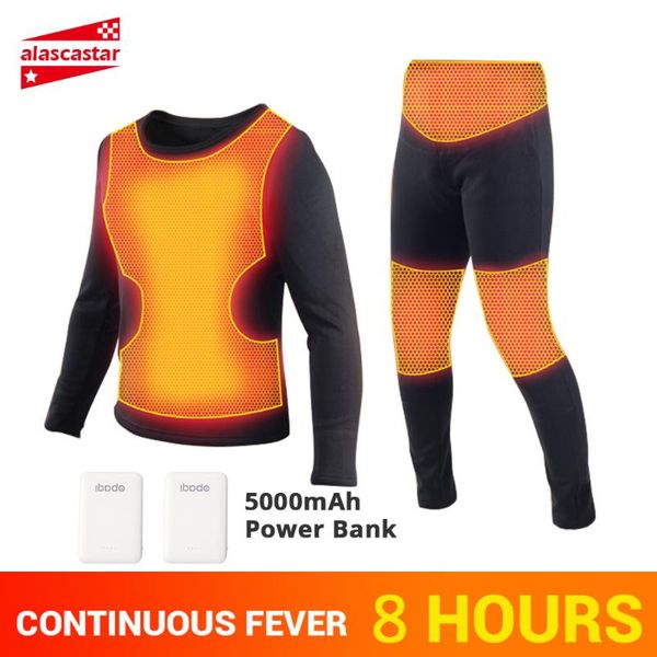 

2019 new winter heating underwear set motorcycle jacket moto motorbike usb electric heated fleece thermal long johns &pants