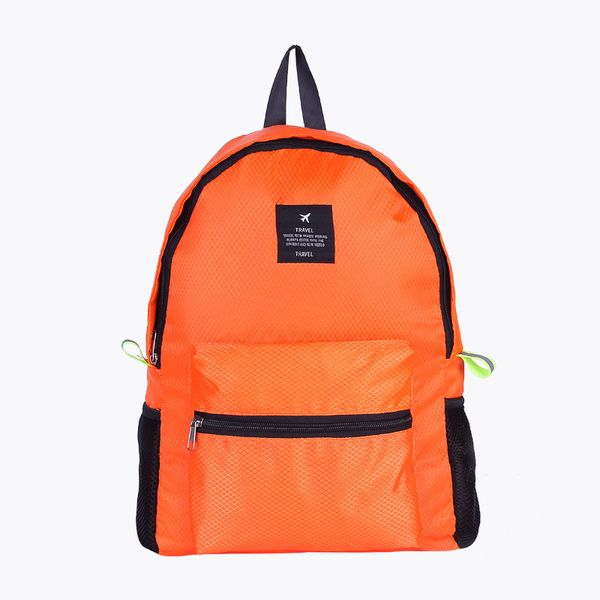 

ougger female backpacks for boy large casual sport backpack orange polyester foldable outdoor waterproof travel bag storage bags