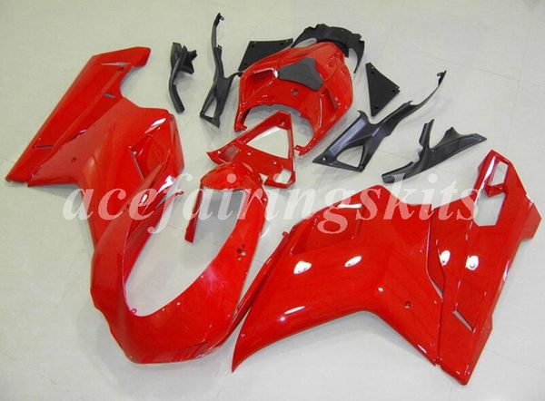 

4 gifts new abs motorcycle full fairings set fit for ducati 848 1098 1198 1098s 1098r evo 2007 2008 2009 2010 2011 2012 custom red