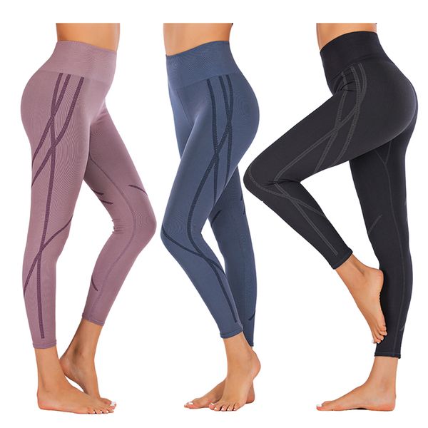 

sameless yoga leggings fitness tummy yoga pants high waist workout trousers slim gym sportswear running leggings sports pants, White;red
