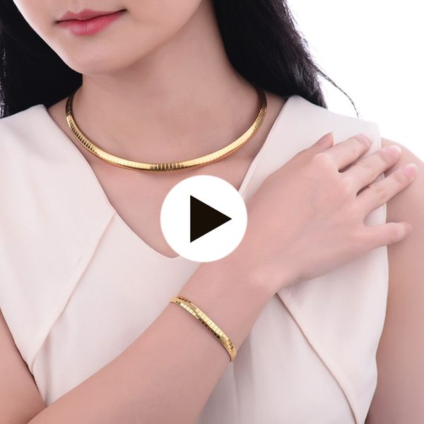 

joyas de acero inoxidable woman necklace set surgical jewellery sets in china gold costume chain 316l stainless steel jewelry, Silver