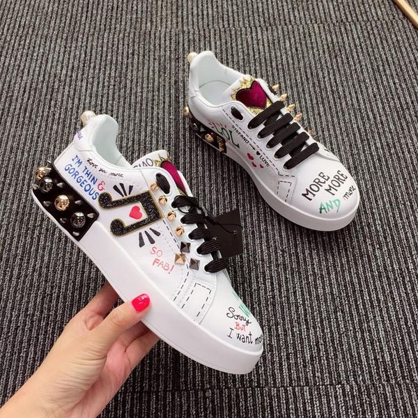 

топ женщины мужчины повседневная обувь кроссовки мужские роскошные дизайнерские кроссовки сращивание цвет белый кожа шнуровке обувь платье п, Black