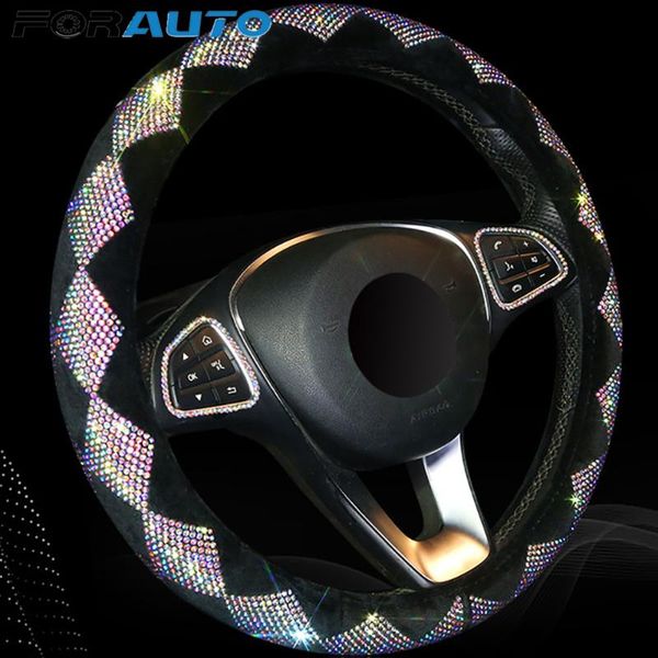 

crystal colorful rhinestone car steering wheel covers diamante rhinestone car covered steering-wheel plush accessories
