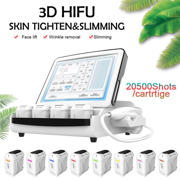 

2020 акция! 3d hifu подтяжки кожи anti aging hifu ручки имеют 8 картриджа и один картридж имеет более чем 20.500 выстрелов