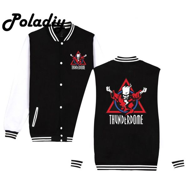 

winter thunderdome wizard logo hardcore techno and gabber baseball jacket men casual printed xxs-4xl mens couple coat uniform, Black;brown