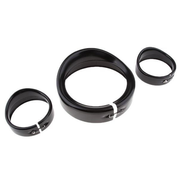 

4.5 inch led auxiliary fog light & 7 inch headlight trim ring for harley touring