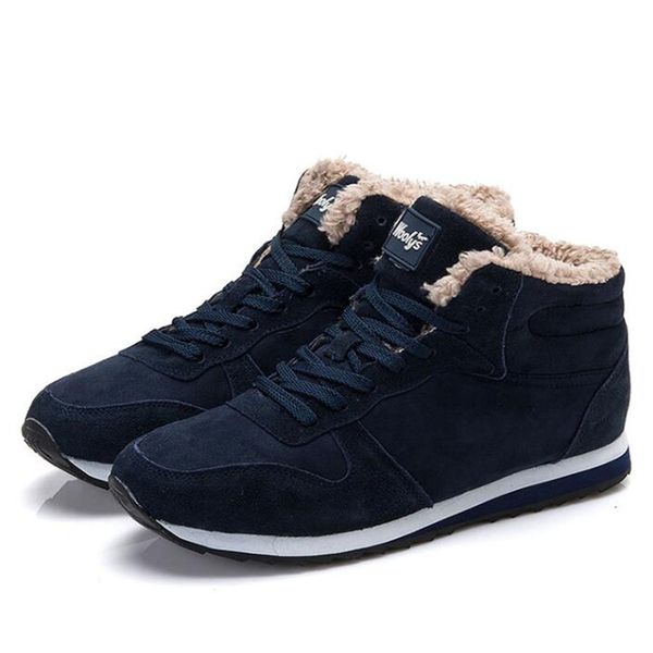 

men boots fashion men winter shoes plus size winter botas hombre warm fur shoes snow boots for booties sneakers, Black