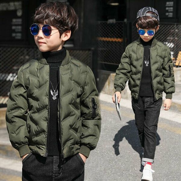 

kids jackets winter parka boys warm thick outwear coat snowsuit quilted overcoat kids winter jacket, Blue;gray
