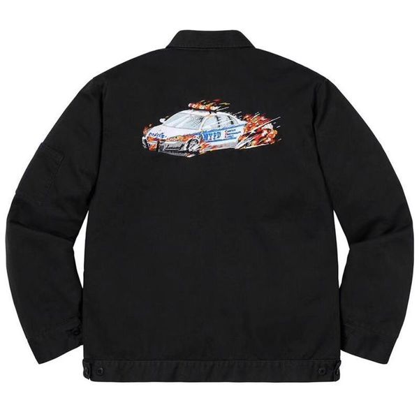 

19fw box logo кс car work куртка вышивки pattern теплый ромб lattice пальто улица верхняя одежда зима хлопок hfhljk090, Black;brown
