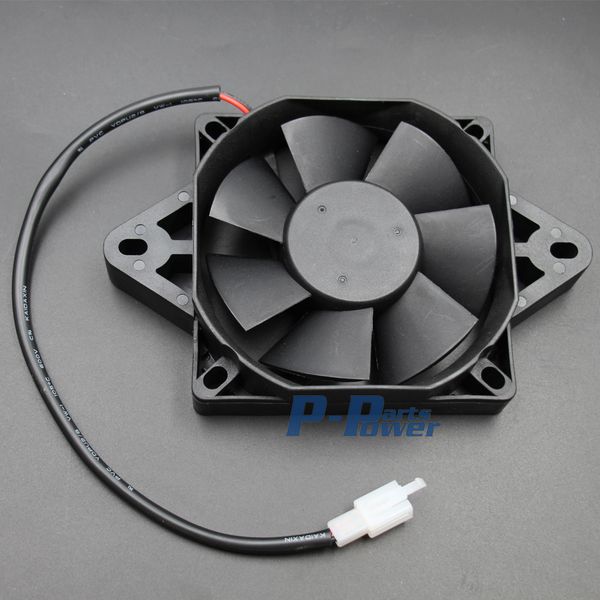 

12 volt electric engine cooling fan radiator for motorcycle atv mx black new