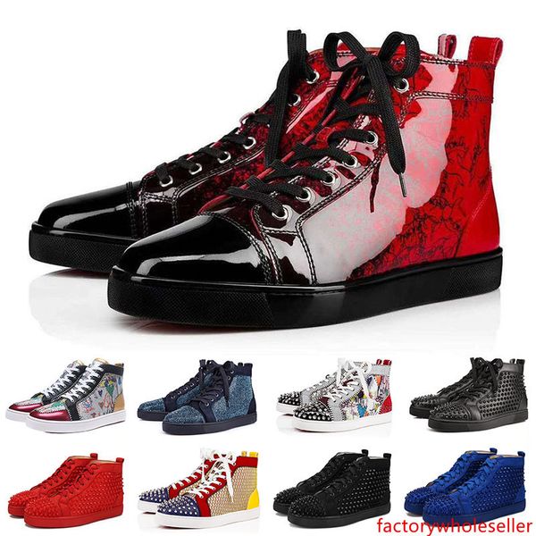 

wholesale s mend designer studded spikes flats shoes women party lovers genuine leather sneakers 35-46 with