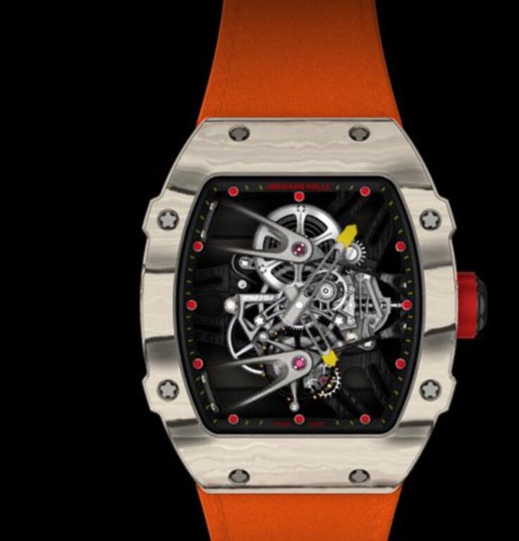 

2020 a5 richard m9 mill luxury sport watches stainless steel diamond iced watch all dial work chronograph rubber strap r-male clock1