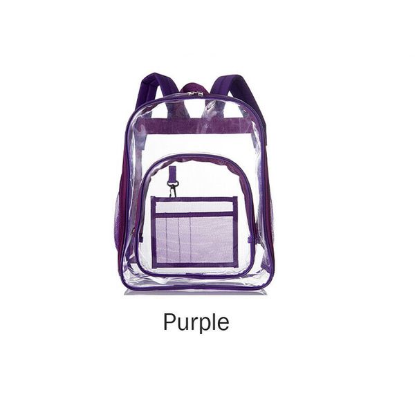 

new women bag fashion pvc large heavy duty clear backpack transparent school office travel street bag waterproof