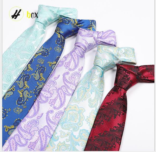 

men's tie leisure suit professional business jacquard cashew flower, Blue;purple