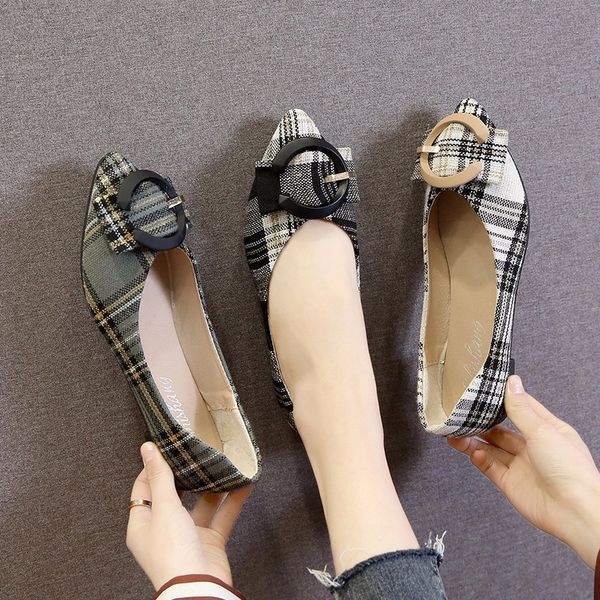 

2020 new korean shoes woman flat shoes pretty ballerinas pleats boots oxford ladies, Black