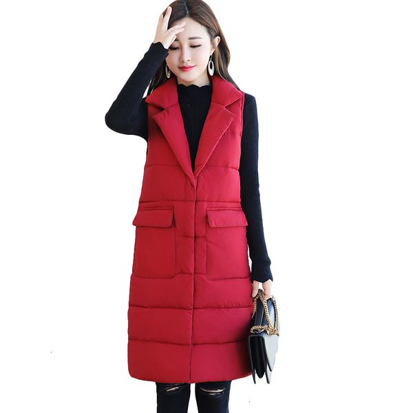 

2019 reindeer winter long women vest slim women's vest elegant women's pack coat coat wet clothing effects cotton cm643, Black;white