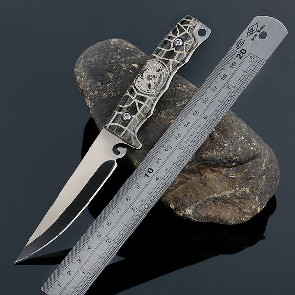 

High Sharp Fixed Knife Stainless Steel Blade Wood Handle Camping Knives Tactical Hunting Knife EDC Outdoor Survival Knife Nylon Sheath