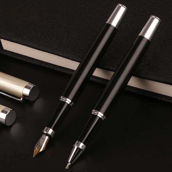 

luxury metal ballpoint fountain pen business student writing calligraphy office school supplies stationery