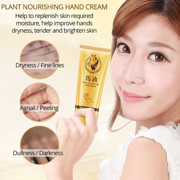 

hand cream anti-aging horse oil skin whitening nourishing hydrating hand cream hand care body feet care foot oil 2019 using easy