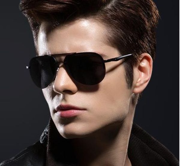 

роскошные мужские солнцезащитные очки спорт на открытом воздухе авиатор ретро очки вождения uv400 анти-ультрафиолетовый поляризатор high-end, White;black