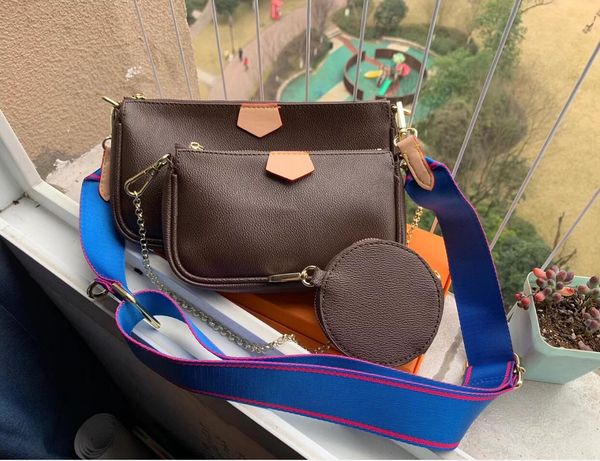 

designer multi pochette purse women 3set pcs handbag crossbody shoulder bag ship