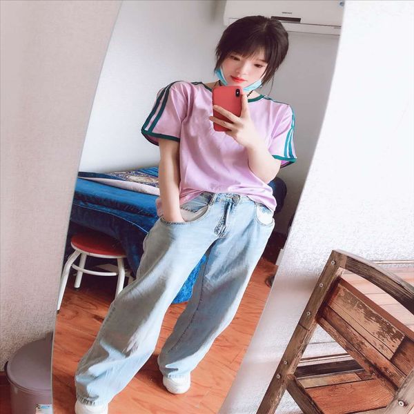 

2020 taro фиолетовых женщин спортивного досуга все сопрягать короткую футболку половины 2020 taro фиолетовых женской спортивного досугом все, White