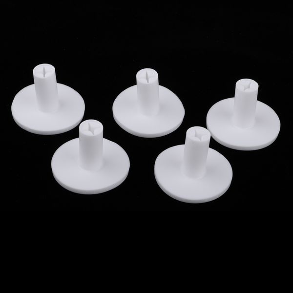 

5pcs/set rubber golf tees holder golf tee driving range practice mat 35mm durable golfer accessories training tool - white