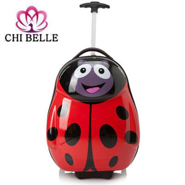 

children's cartoon cute eggshell luggage suitcase 16-inch pupil levers of single rod luggage bag student travel box
