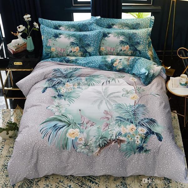 

bedding set 4pcs  king duvet cover sheet home textiles promotion polyester cotton