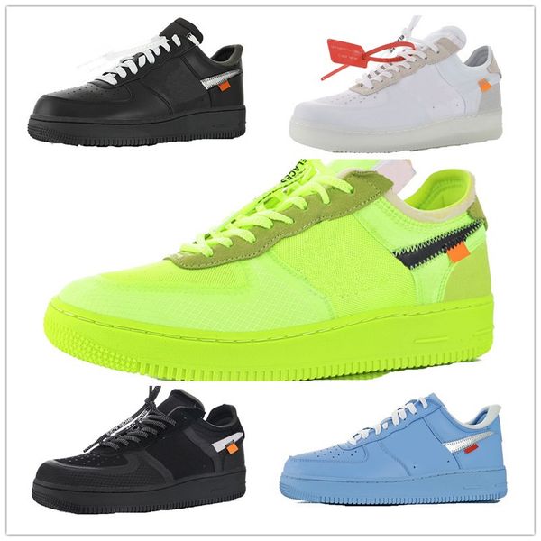 

OW designer off черный белый мужчины и Женщины Повседневная кроссовки обувь Forceses 1 размер воздуха 36-45